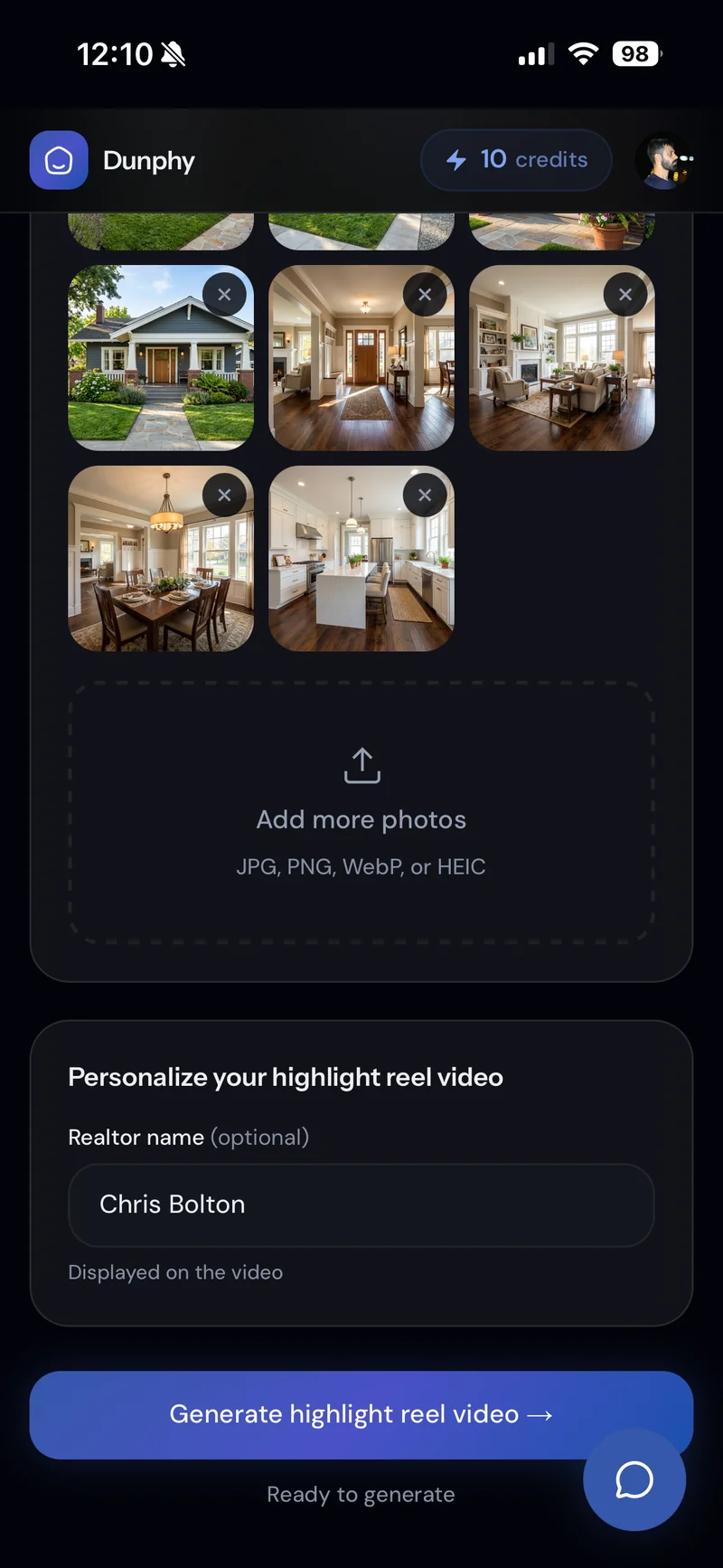 Personalize the Highlight Reel — Chris Bolton credited as realtor