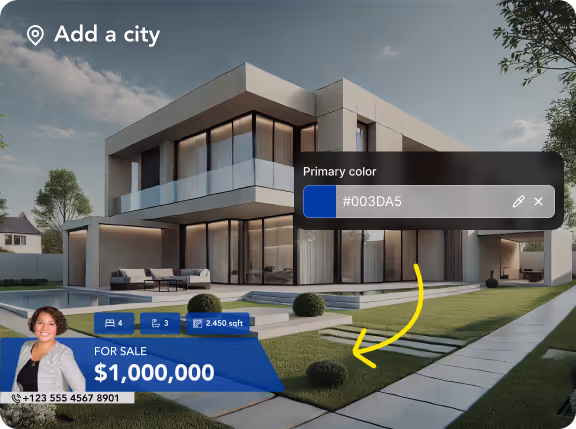 Momenzo's template gallery showing 50+ real-estate-themed video templates